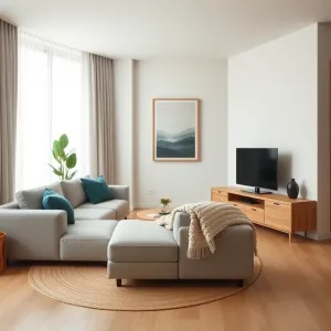 Aranżację salonu w bloku