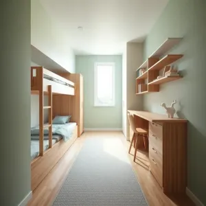 Bardzo wąski pokój dla dziecka