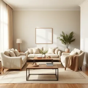 Beżowy salon inspiracje