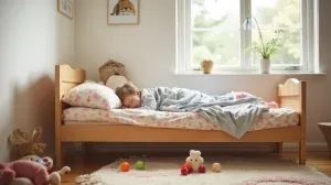 bezpieczne łóżko dla 2 latka