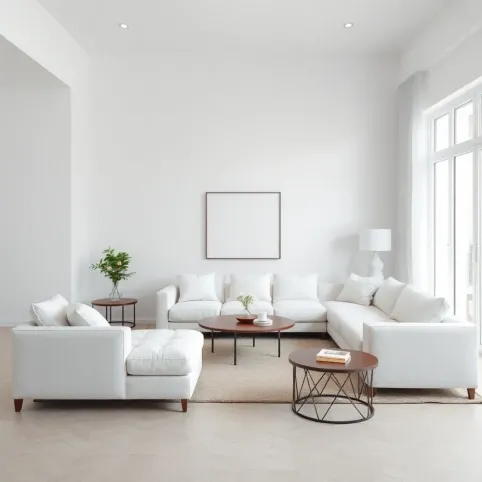 Biały salon inspiracje