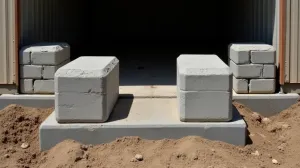 Bloczki betonowe pod garaż blaszany