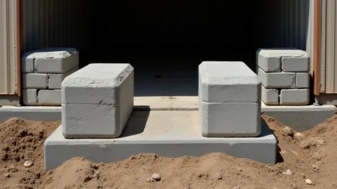 Bloczki betonowe pod garaż blaszany