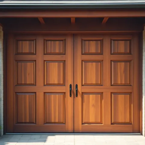 Bramy garażowe drewniane dwuskrzydłowe ceny