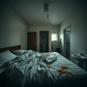 Brudny pokój w hotelu