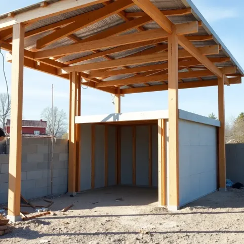 Budowa garażu z płyty warstwowej krok po kroku