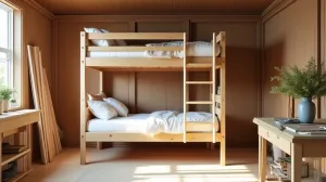 budowa łóżka piętrowego