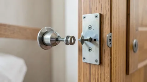 budowa zamka do drzwi pokojowych