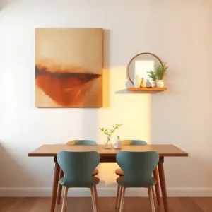 Co na ścianę przy stole w salonie