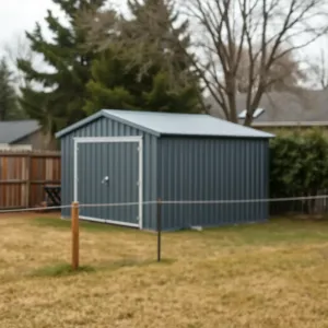 Czy garaż blaszany można postawić w granicy