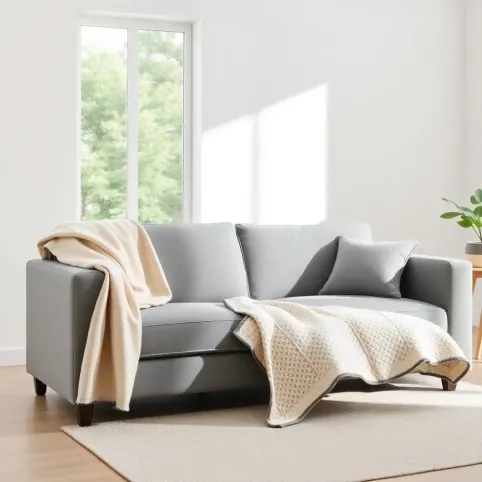 Czym przykryć kanapę w salonie