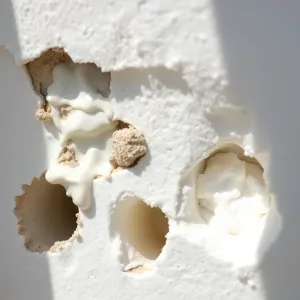 Czym wypełnić dziury w styropianie