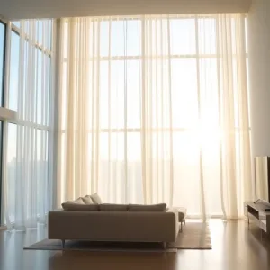 Czym zasłonić duże okna w salonie