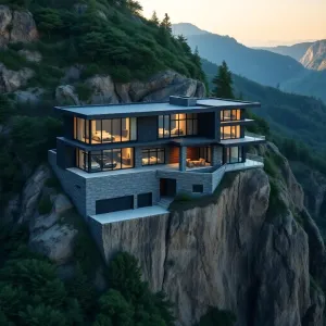 Dom na skarpie z garażem