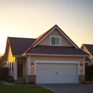 Dom parterowy dach dwuspadowy z garażem