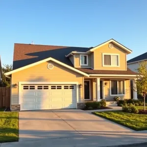 Dom parterowy z garażem z boku