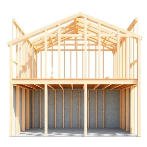 Dom szkieletowy z piwnicą