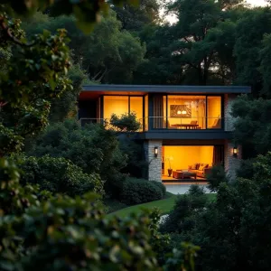 Dom w jeżynach z garażem