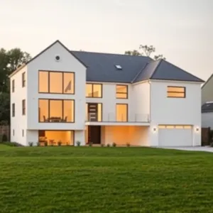 Dom w kształcie litery L bez garażu