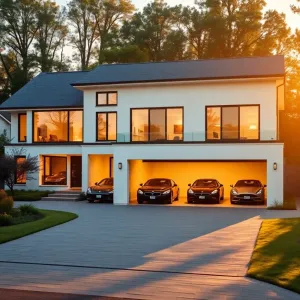 Dom z garażem 3stanowiskowym