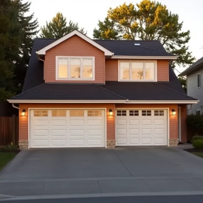 Dom z garażem dwustanowiskowym