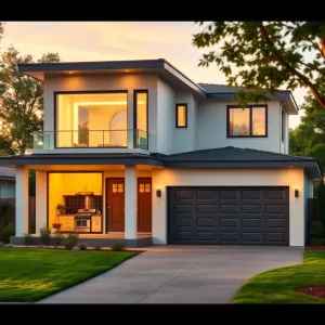 Dom z garażem wolnostojącym