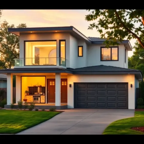 Dom z garażem wolnostojącym