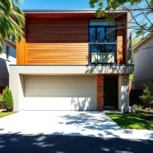 Dom z garażem wysuniętym do przodu