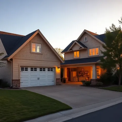 Dom z oddzielnym garażem