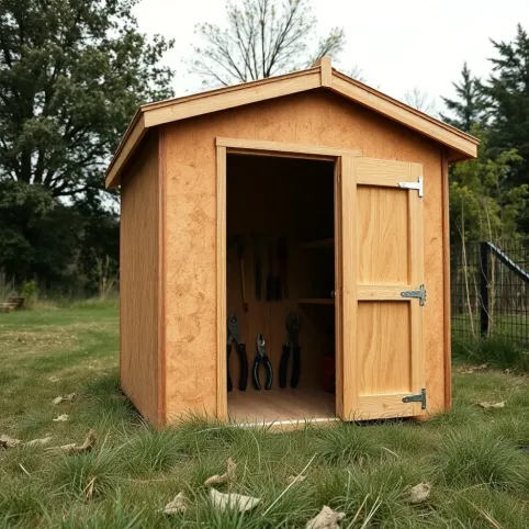 Domek narzędziowy z płyt OSB