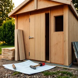 Domek narzędziowy z płyty OSB projekt