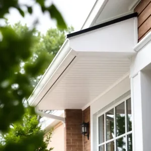 Domy z białą podbitka