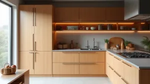 drzwi do spiżarni w zabudowie kuchennej