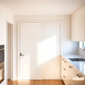 Drzwi przesuwne do spiżarni w kuchni