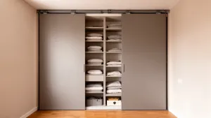 drzwi przesuwne na szynie sufitowej