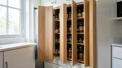 drzwi składane do spiżarni