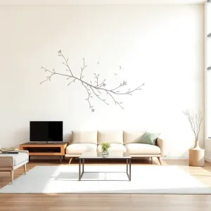 Duże naklejki na ścianę do salonu
