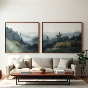 Duże obrazy do salonu w ramach