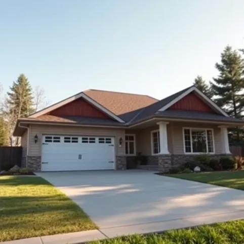 Duży dom parterowy z garażem