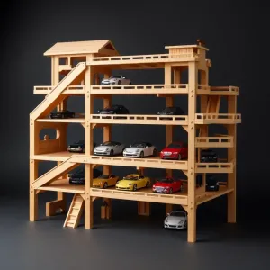 Duży Garaż drewniany dla dzieci