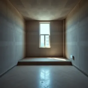 Duży pokój w bloku z wielkiej płyty