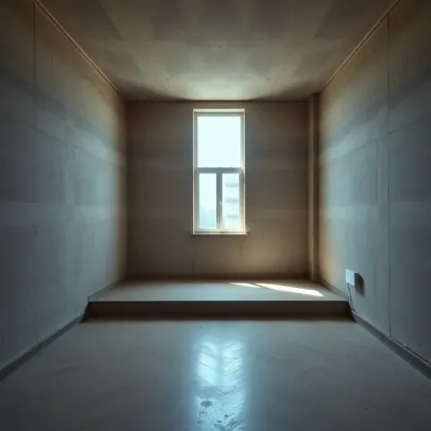 Duży pokój w bloku z wielkiej płyty