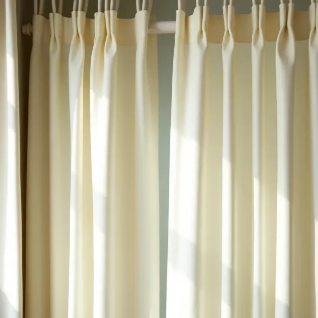 Eleganckie zasłony do salonu na żabki