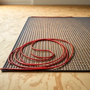 Elektryczna mata grzewcza na płycie OSB