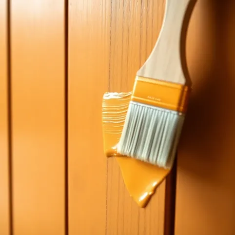 Farba do bramy garażowej złoty dąb