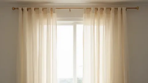 Firany na szynie sufitowej