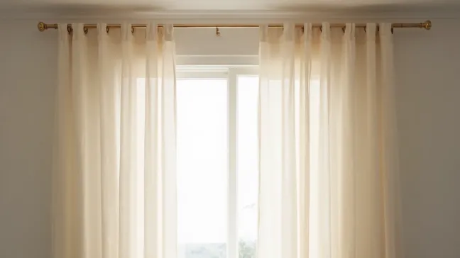 Firany na szynie sufitowej