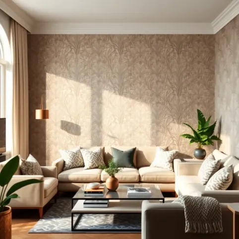 Fototapeta w salonie inspiracje