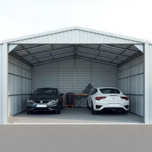 Garaż blaszany dwustanowiskowy wymiary