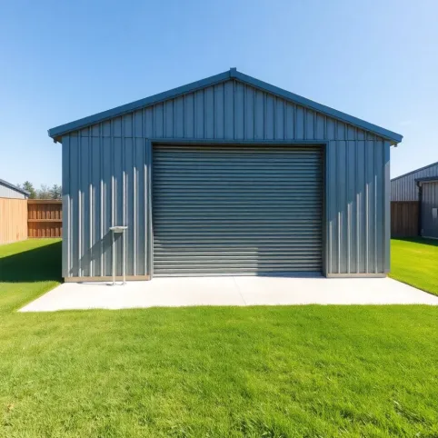 Garaż blaszany z montażem